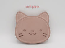 Load image into Gallery viewer, Cute Kitty Cat Coaster Set - 3 Concrete Drink Coasters - Rootshell Planters