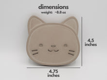 Load image into Gallery viewer, Cute Kitty Cat Coaster Set - 3 Concrete Drink Coasters - Rootshell Planters