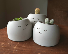 Load image into Gallery viewer, Sleepyhead - Tiny Plant Holder - Rootshell Planters
